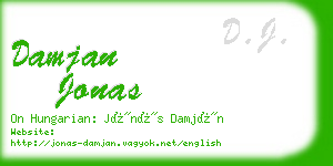 damjan jonas business card